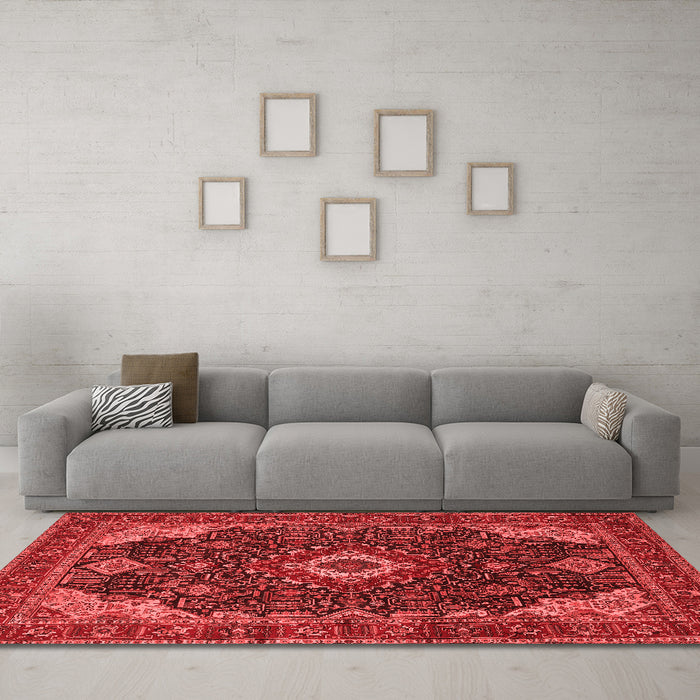 Traditional Red Washable Rugs