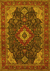 Medallion Yellow Traditional Rug, tr61yw