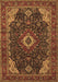 Medallion Brown Traditional Rug, tr61brn