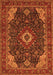 Medallion Orange Traditional Rug, tr61org