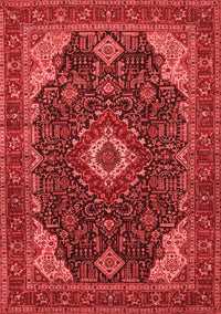 Medallion Red Traditional Rug, tr61red