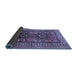 Sideview of Persian Blue Traditional Rug, tr620blu