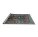 Sideview of Machine Washable Persian Light Blue Traditional Rug, wshtr620lblu