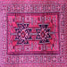 Square Persian Pink Traditional Rug, tr620pnk