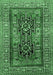 Machine Washable Persian Emerald Green Traditional Area Rugs, wshtr620emgrn