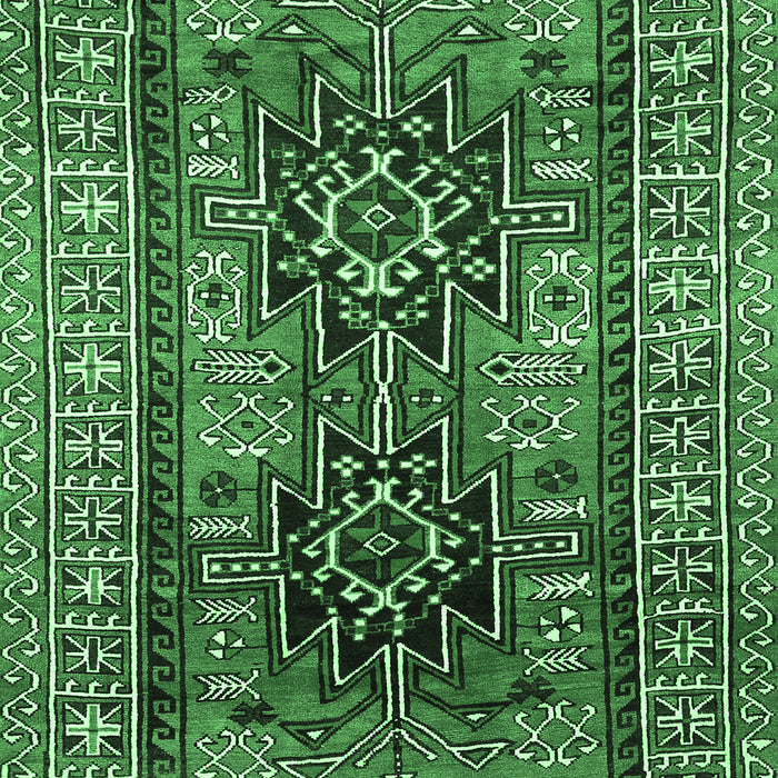 Machine Washable Persian Emerald Green Traditional Area Rugs, wshtr620emgrn