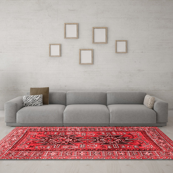 Traditional Red Washable Rugs