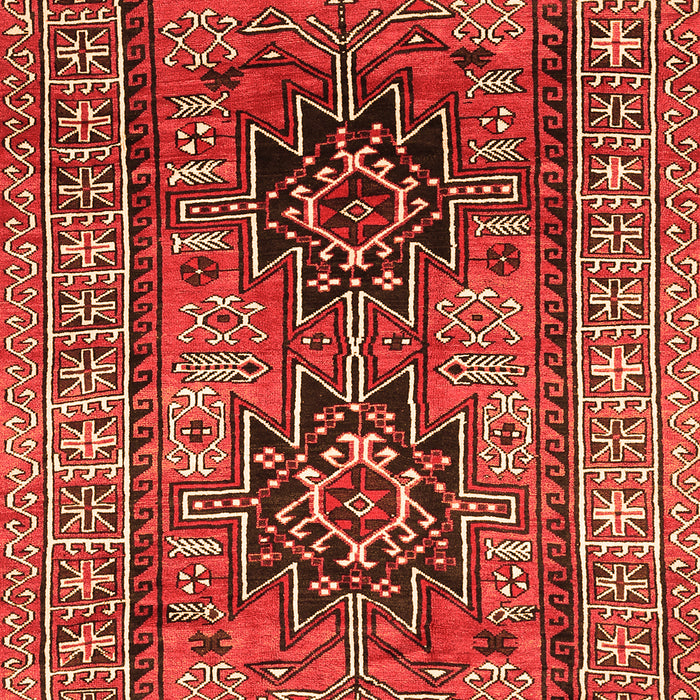 Serging Thickness of Machine Washable Persian Orange Traditional Area Rugs, wshtr620org