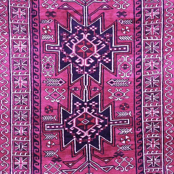 Machine Washable Persian Purple Traditional Area Rugs, wshtr620pur