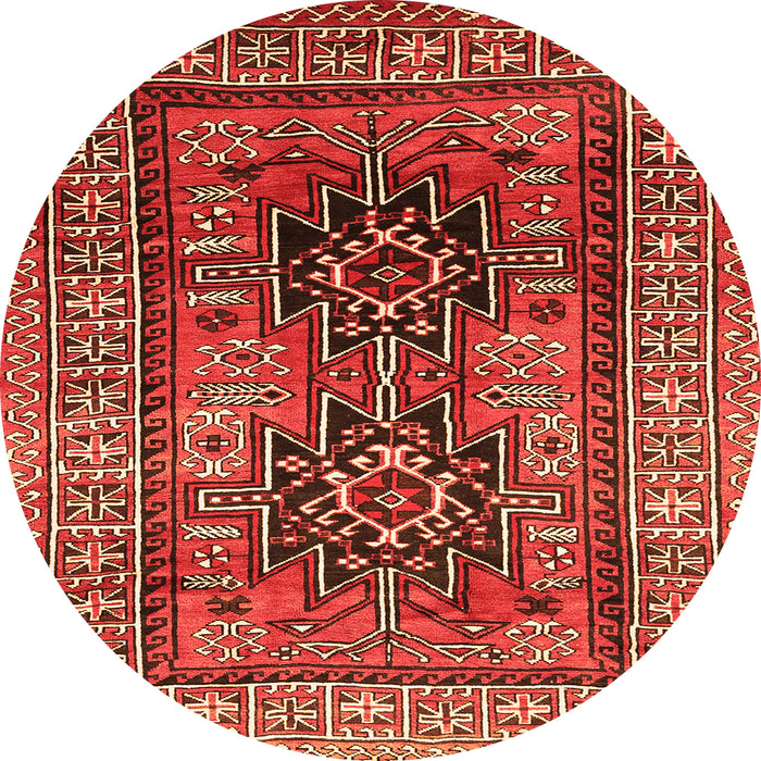 Square Persian Orange Traditional Rug, tr620org