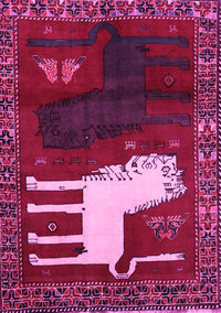 Animal Pink Traditional Rug, tr621pnk