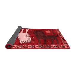 Animal Red Traditional Area Rugs
