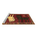 Sideview of Machine Washable Animal Brown Traditional Rug, wshtr621brn