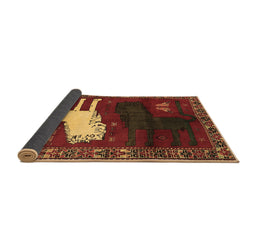 Sideview of Animal Brown Traditional Rug, tr621brn