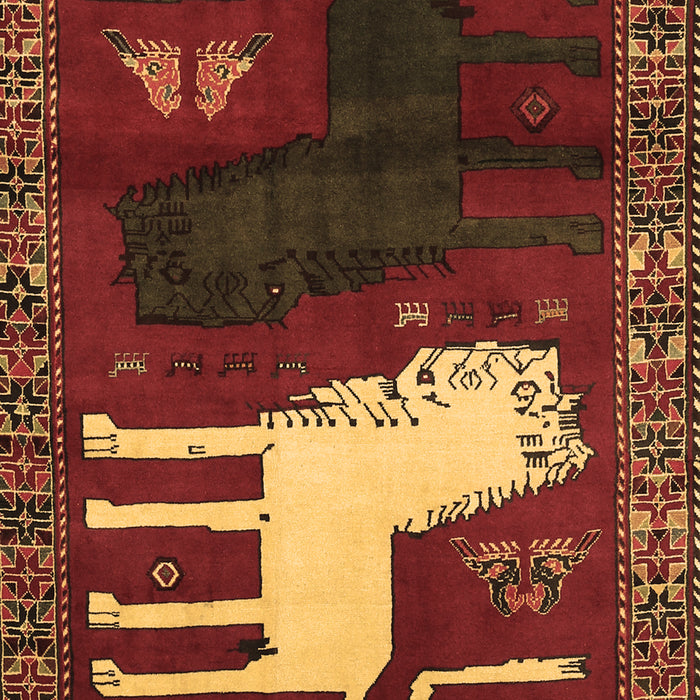 Animal Brown Traditional Rug, tr621brn