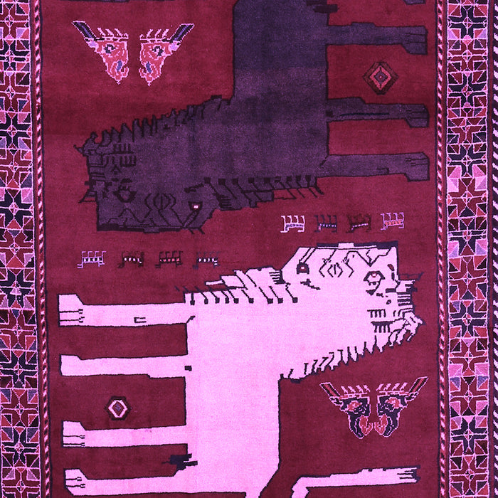 Animal Purple Traditional Rug, tr621pur