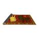 Sideview of Animal Yellow Traditional Rug, tr621yw