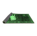 Sideview of Animal Emerald Green Traditional Rug, tr621emgrn