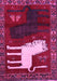 Machine Washable Animal Pink Traditional Rug, wshtr621pnk