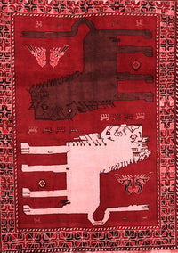 Animal Red Traditional Rug, tr621red