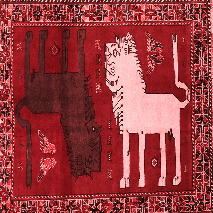 Animal Red Traditional Rug, tr621red
