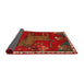 Sideview of Traditional Red Animal Rug, tr622