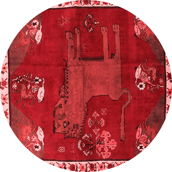 Animal Red Traditional Rug, tr622red