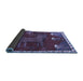 Sideview of Animal Blue Traditional Rug, tr622blu