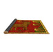 Sideview of Animal Yellow Traditional Rug, tr622yw