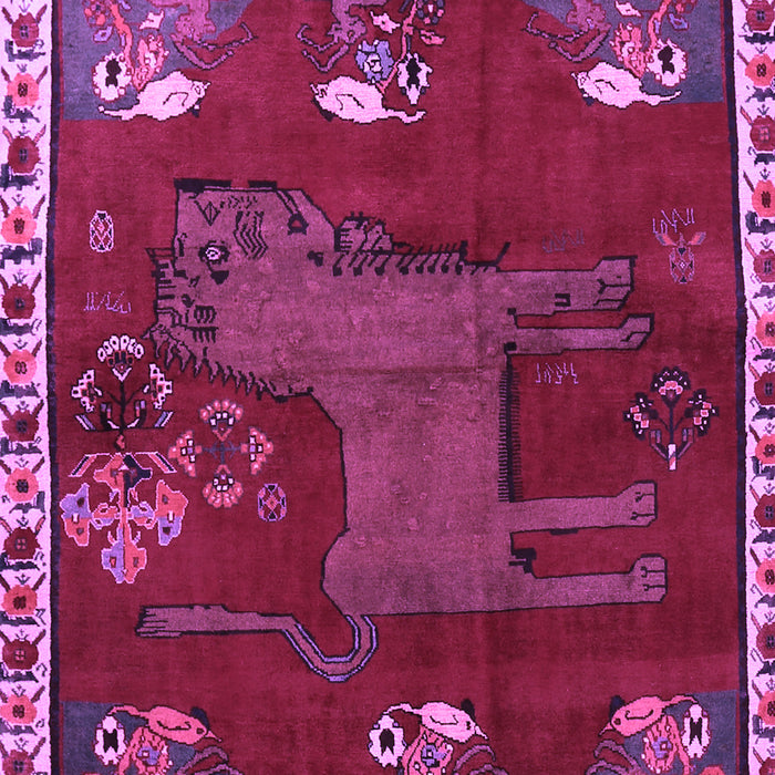 Animal Purple Traditional Rug, tr622pur