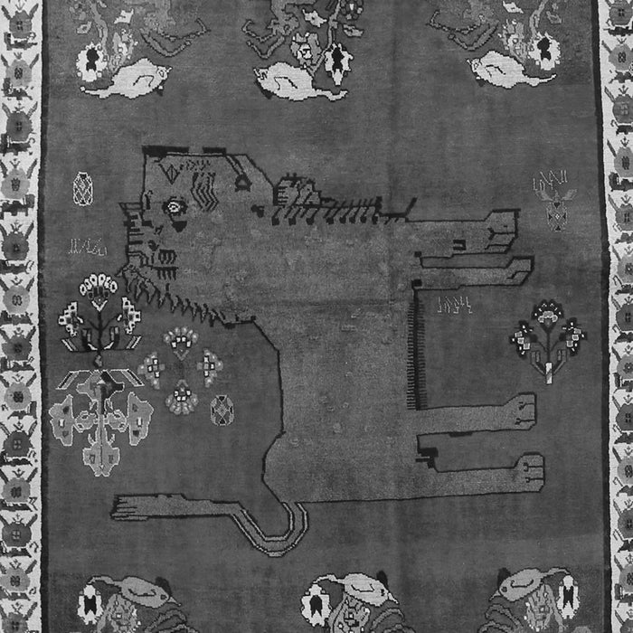 Animal Gray Traditional Rug, tr622gry