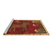 Sideview of Machine Washable Animal Brown Traditional Rug, wshtr622brn