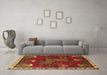 Machine Washable Animal Brown Traditional Rug in a Living Room,, wshtr622brn