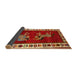 Sideview of Traditional Red Animal Rug, tr623