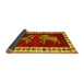 Sideview of Animal Yellow Traditional Rug, tr623yw