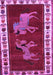 Machine Washable Animal Purple Traditional Area Rugs, wshtr623pur