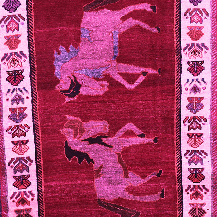 Animal Pink Traditional Rug, tr623pnk