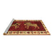 Sideview of Machine Washable Animal Brown Traditional Rug, wshtr623brn