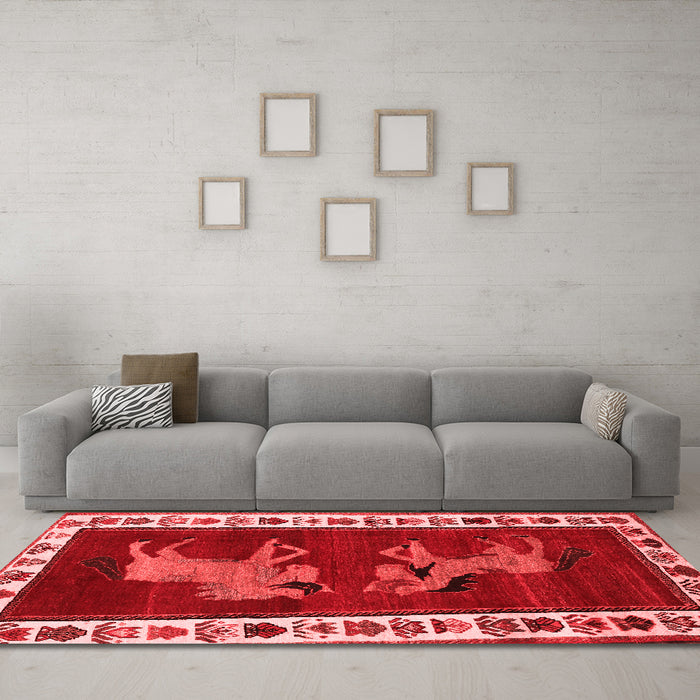 Traditional Red Washable Rugs