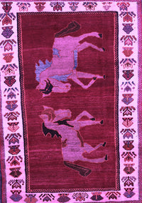 Animal Purple Traditional Rug, tr623pur