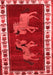 Animal Red Traditional Area Rugs