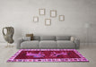 Machine Washable Animal Purple Traditional Area Rugs in a Living Room, wshtr623pur