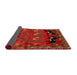 Sideview of Traditional Reddish Brown Persian Rug, tr624