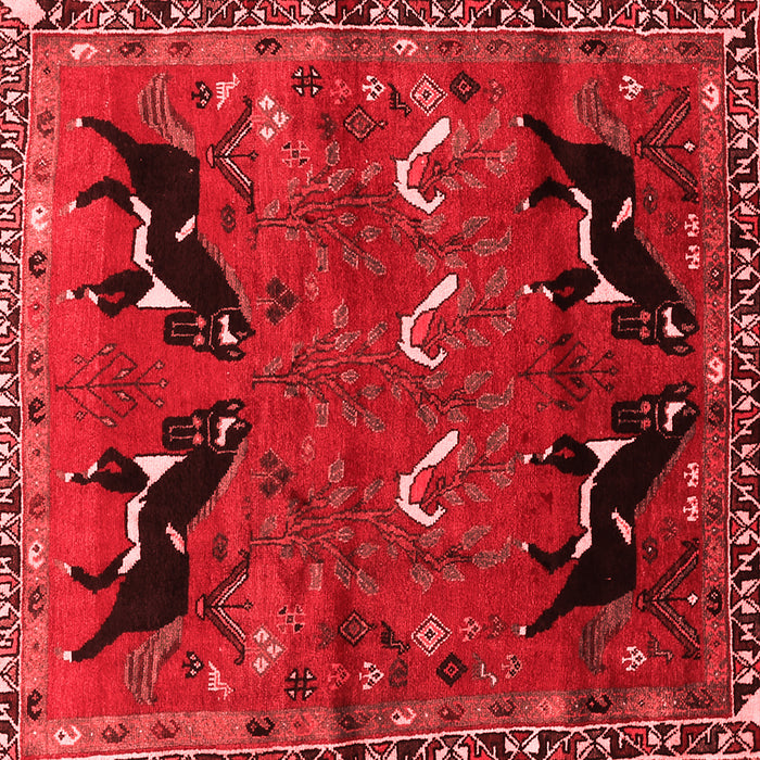 Machine Washable Persian Red Traditional Rug, wshtr624red