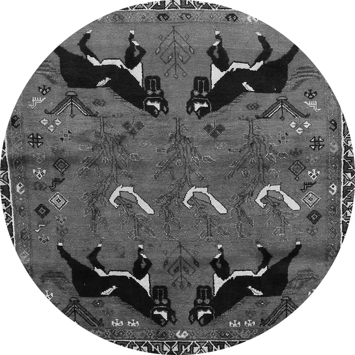 Square Persian Gray Traditional Rug, tr624gry