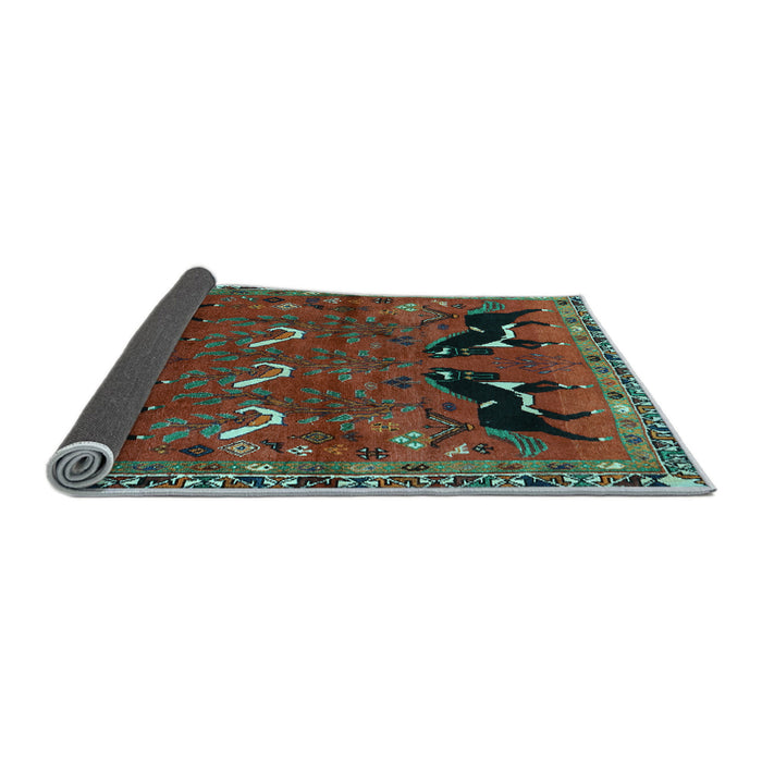 Sideview of Persian Light Blue Traditional Rug, tr624lblu
