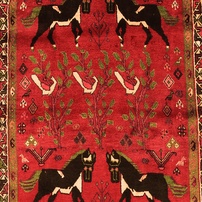 Serging Thickness of Machine Washable Persian Orange Traditional Area Rugs, wshtr624org