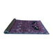 Sideview of Persian Blue Traditional Rug, tr624blu