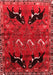 Persian Red Traditional Area Rugs