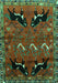 Machine Washable Persian Turquoise Traditional Area Rugs, wshtr624turq